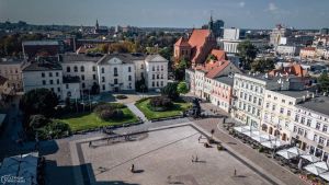 Widok z lotu ptaka na Stary Rynek w Bydgoszczy.
