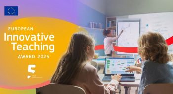 Młodziez w klasie na banerze nagrody EITA 2025.