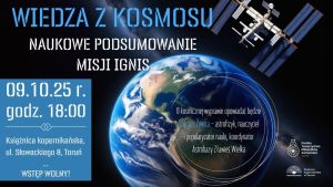 Plakat promujący naukowe podsumowanie misji IGNIS
