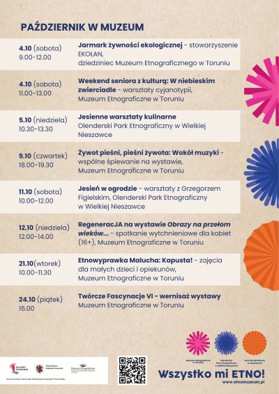 PAŹDZIERNIK W MUZEUM ETNOGRAFICZNYM W TORUNIU – IMPREZY I WARSZTATY