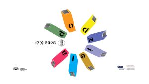 Logo Nocy Bibliotek 2025 oraz logo Książnicy Kopernikańskiej.