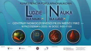 Plakat promujący konferencję w Młynie Wiedzy