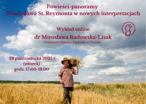 Plakat promujący wykład online w Bibliotece Pedagogicznej w Toruniu