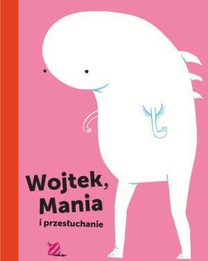 Okładka książki dla dzieci przedstawiająca białego stworka.