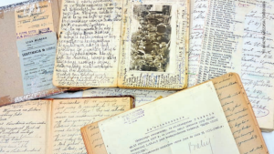 Ręczne zapiski, stare dokumenty.