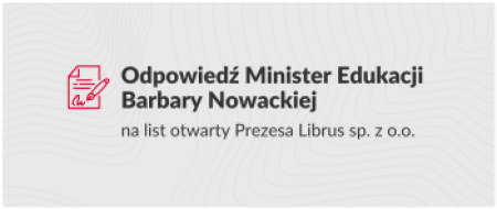 Grafika Odpowiedź Minister Edukacji Barbary Nowackiej na list.