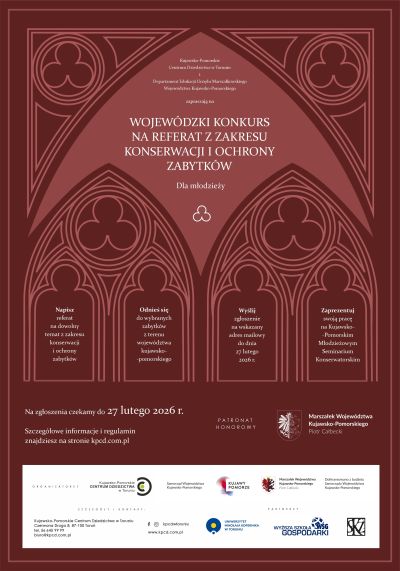 Wojewódzki Konkurs na referat z zakresu konserwacji i ochrony zabytków.