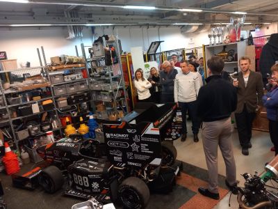 Uczestnicy wizyty podczas wizyty w Gdańskim Parku Naukowo-Technologicznym