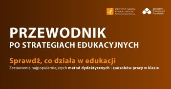 Grafika promująca poradnik z logotypami IBE PIB i EEF.