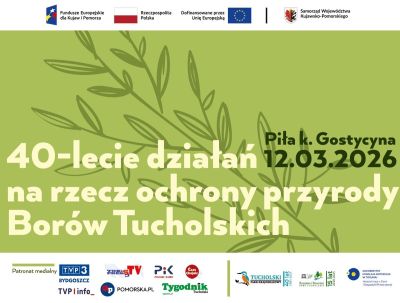 Informacyjny plakat konferencji z graficznym motywem roślinnym.