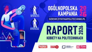 Grafika ilustrująca ogólnopolską kampanię dziewczynynapolitechniki.pl