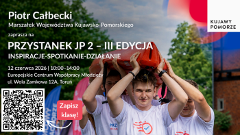 Plakat promujący wydarzenie z informacjami o nim i motywem młodzieży niosącej kajak nad głowami.