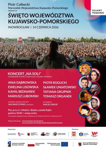 Plakat z logotypami organizatorów - Koncert "Na soli"