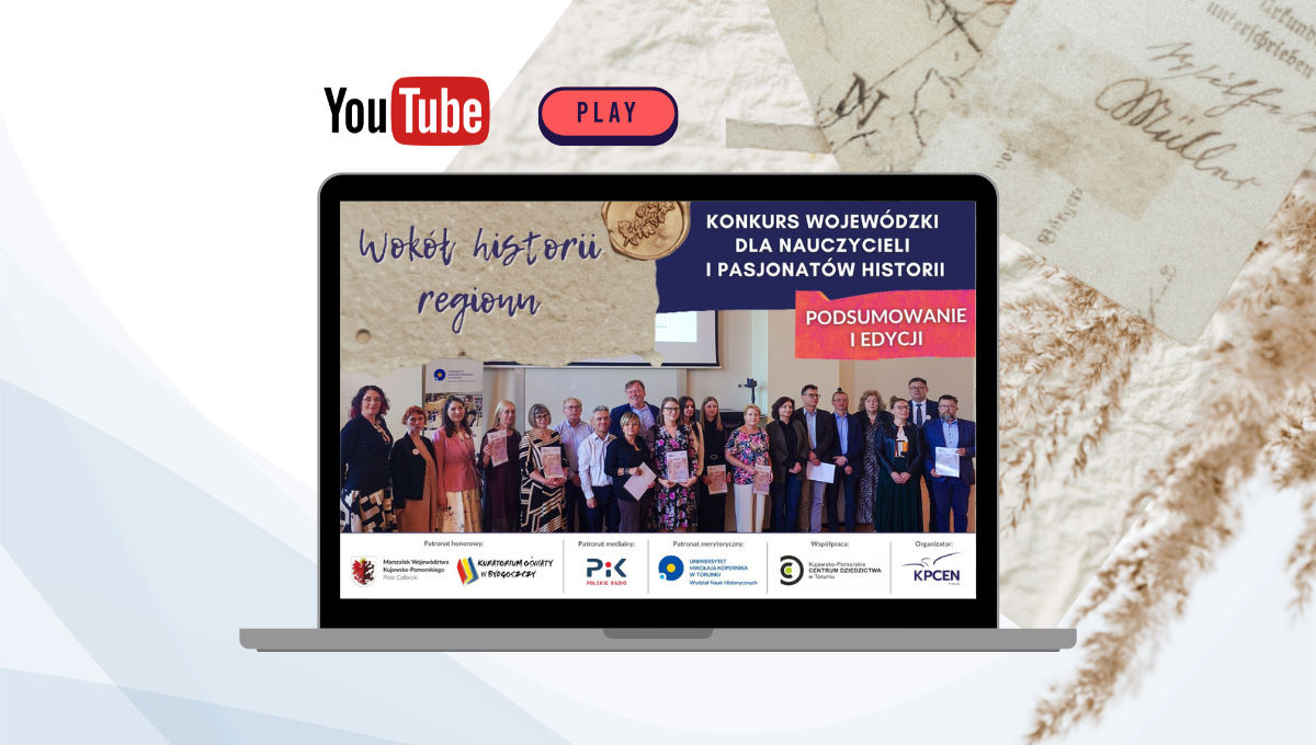 Grafika dekoracyjna z laureatami konkursu.