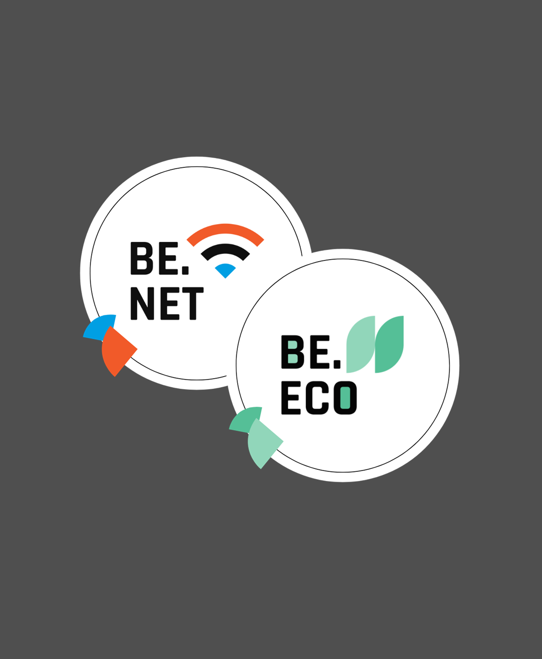 Logotypy programów edukacyjnych FBe.Net i Be.Eco.