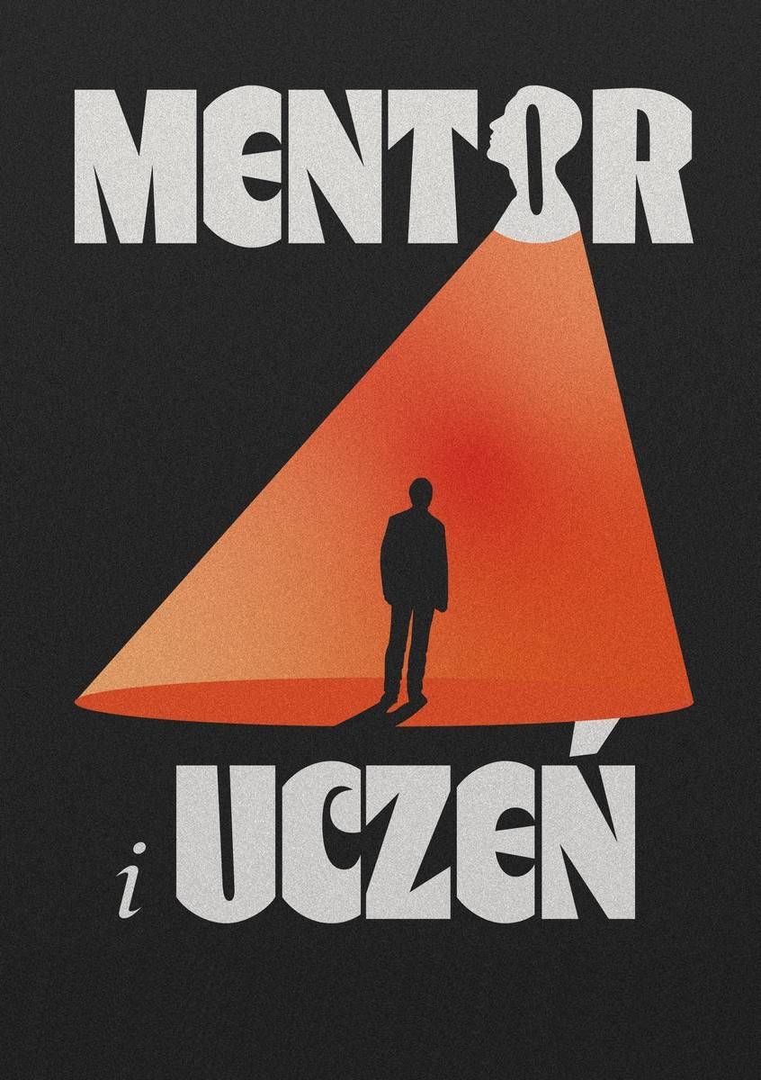 Plakat festiwalowy - postać mężczyzny w świetle reflektora.