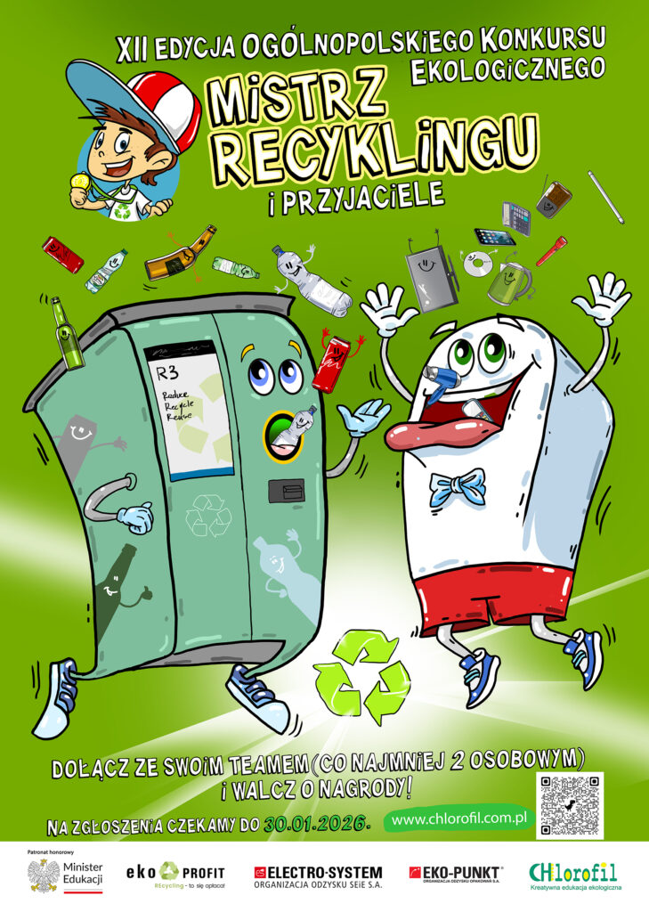 Mistrz Recyklingu gra ekologicznie! Grasz z nami? Przyłącz się do konkursu na eko planszówkę ROKU o recyklingu!