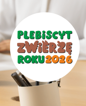 Grafika promująca głosowanie z logo plebiscytu.