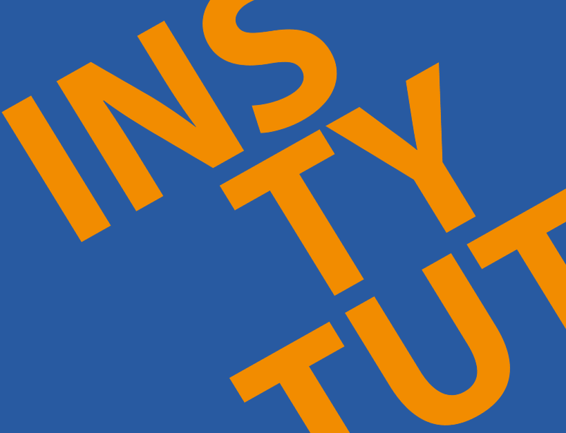 Układy liter ze słowem instytut.