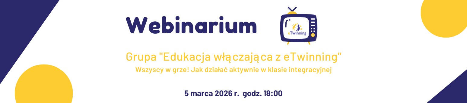 Baner informujący o webinarium.