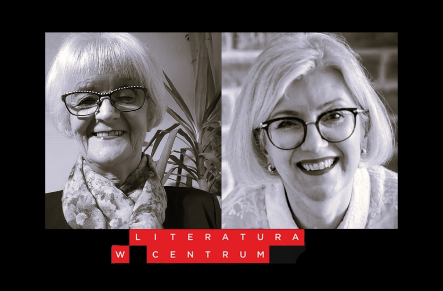 Dwie uśmiechnięte kobiety o jasnych włosach w okularach na osobnych zdjęciach.