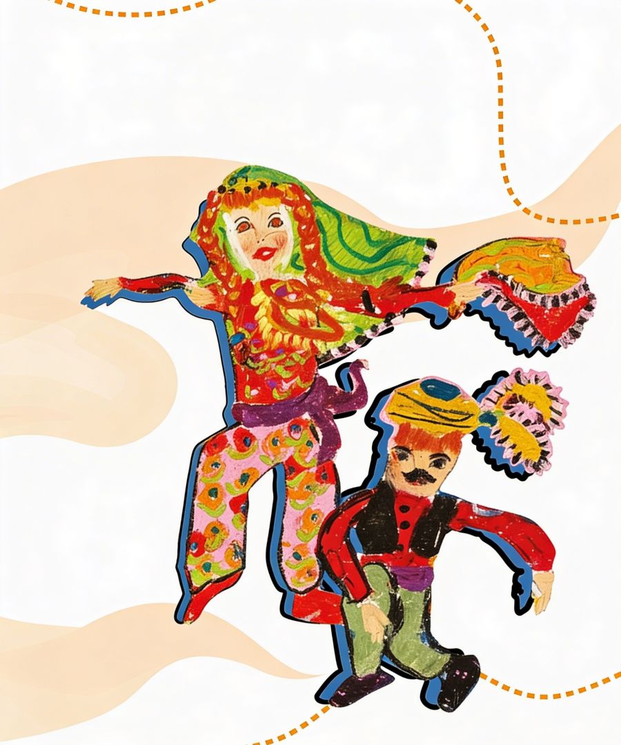 Kobieta i mężczyzna w tańcu.