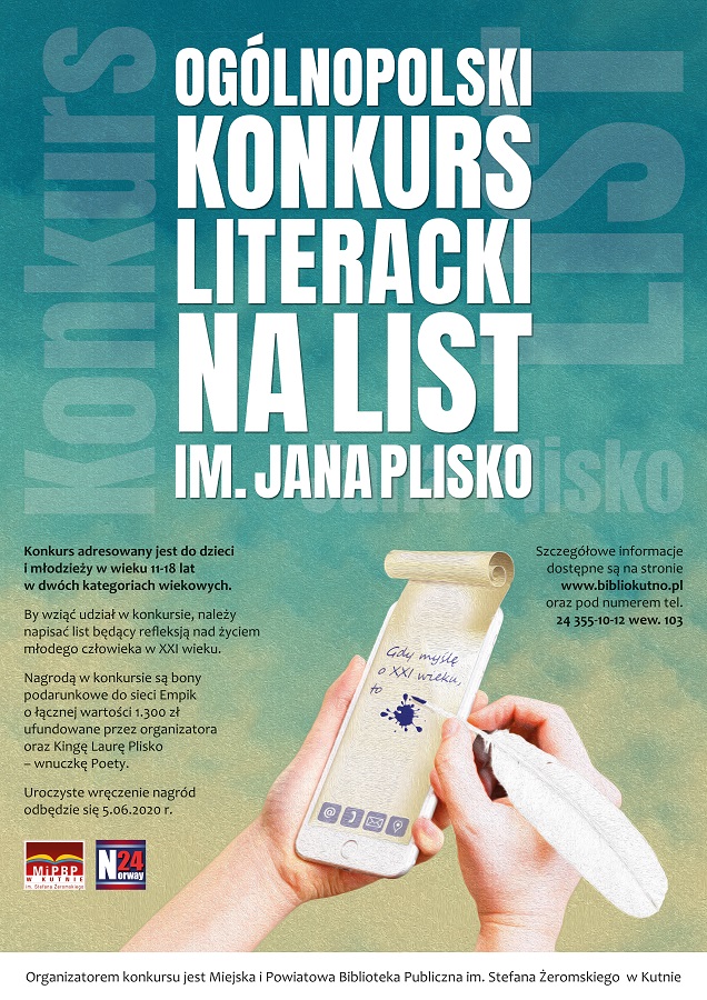 Plakat Konkurs im. Jana Plisko