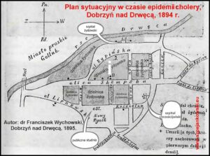 Plan sytuacyjny w czasie epidemii cholery