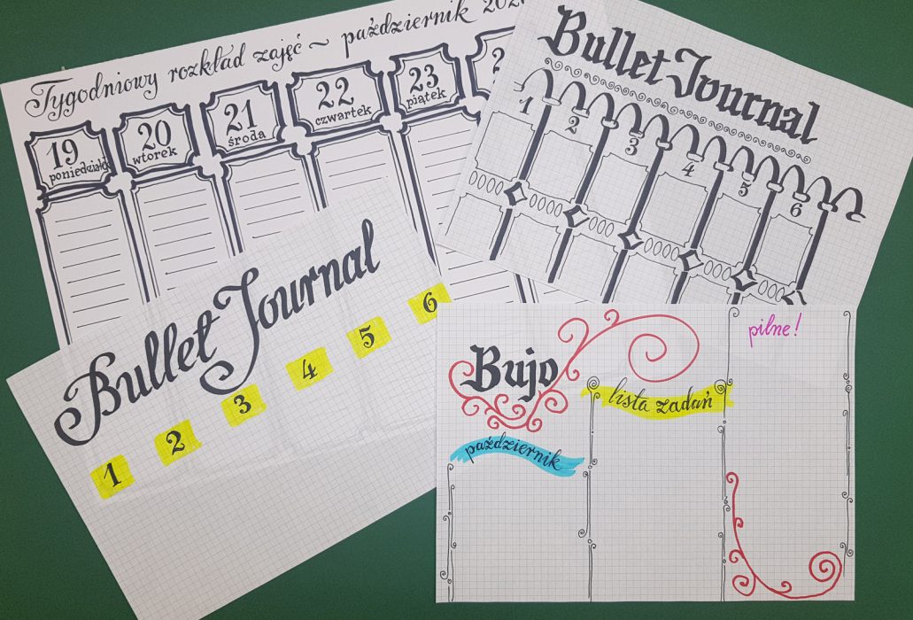 BuJo | Lettering | e-Warsztaty kaligrafii w bullet journalingu