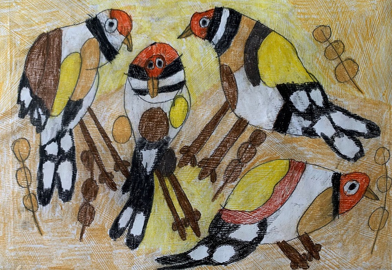 Ptaki - rysunek Anny Godowskiej