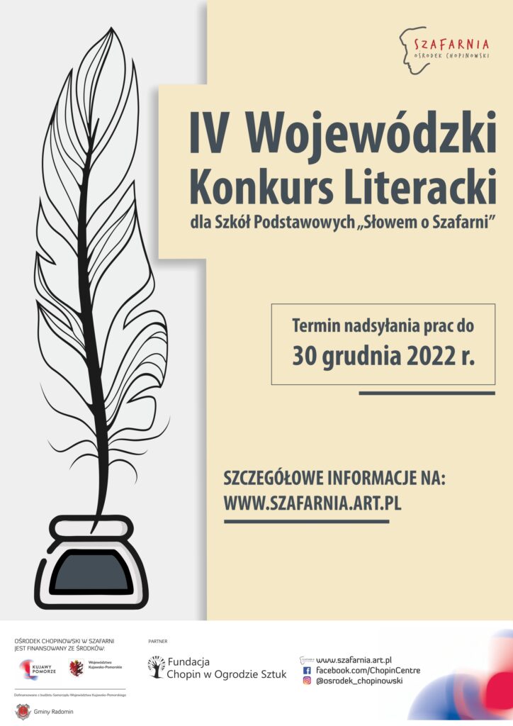 IV Wojewódzki Konkurs Literacki dla Szkół Podstawowych 