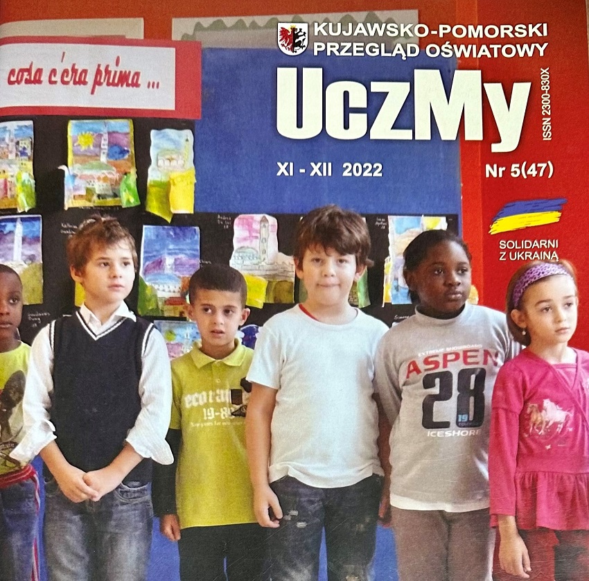 Fragment okładki czasopisma "UczMy" (nr 5 z 2022)
