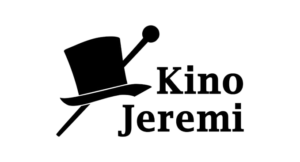 Melonik i laska w logotypie kina "Jeremi"
