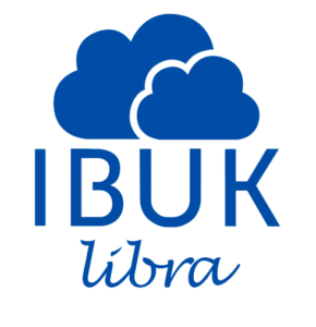 Logo IBUK libra z dwiema chmurkami.