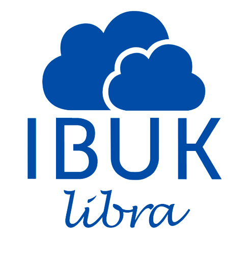 Logo IBUK libra z dwiema chmurkami.