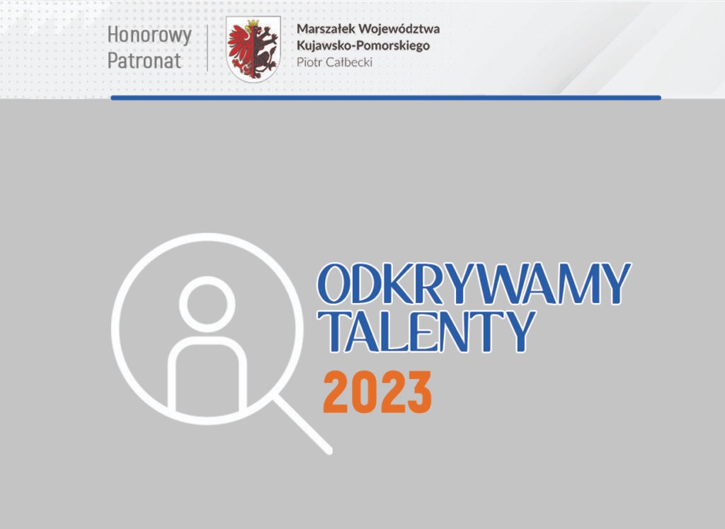 Znak promocyjny konkursu "Odkrywamy Talenty 2023"