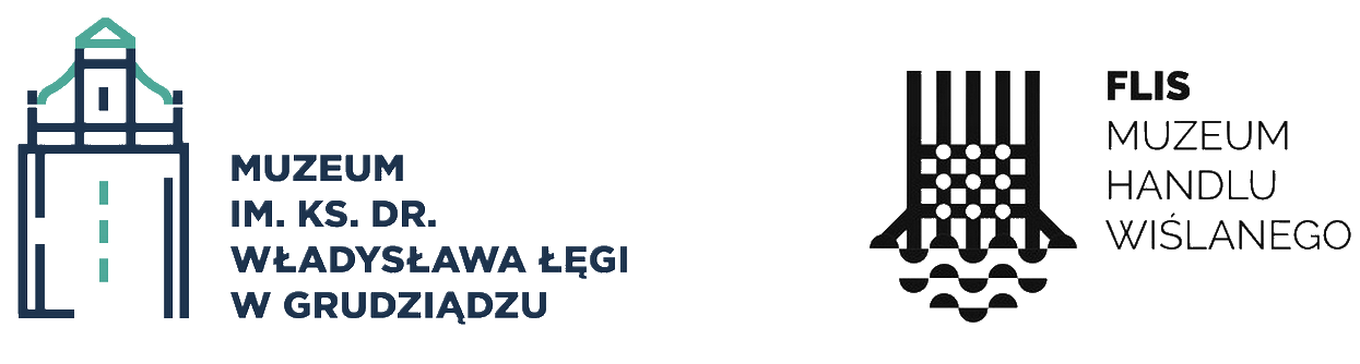 Logo Muzeum im. ks. dr. Władysława Łęgi w Grudziądzu i Muzeum Handlu Wiślanego Flis