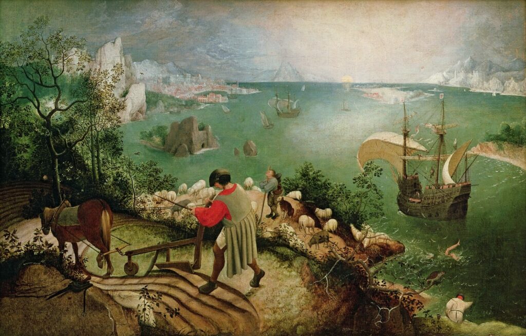 Peter Bruegel starszy – Pejzaż z upadkiem Ikara - (DKJo!) zaprasza