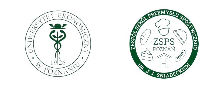 Uniwersytet Ekonomiczny w Poznaniu i Zespół Szkół Przemysłu Spożywczego - logotypy