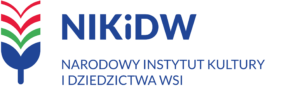 Stylizowany kłos w logotypie NIKiDW Narodowego Instytutu Kultury i Dziedzictwa Wsi