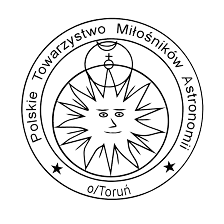 Polskie Towarzystwo Miłośników Astronomii Oddział Toruń - logo