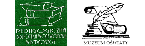 PBW + MO Pedagogiczna Biblioteka Wojewódzka w Bydgoszczy i Muzeum Oświaty - logotypy