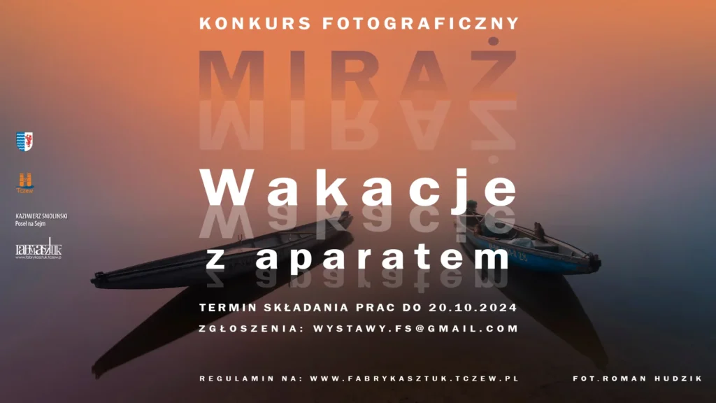 Plakat informacyjny konkursu fotograficznego pt. 