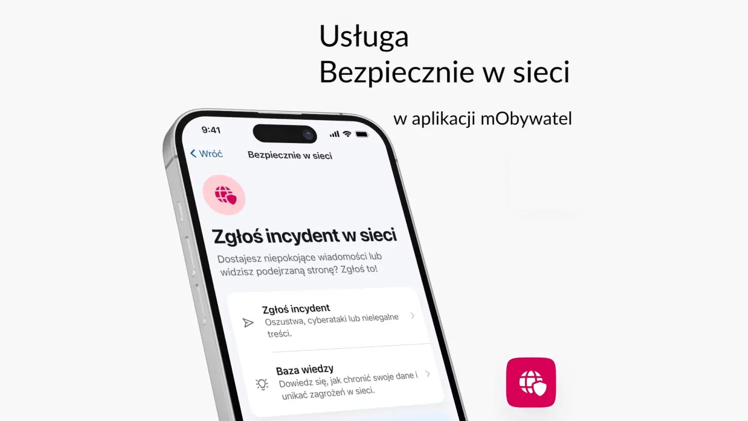 Ekran smartfona z uruchomioną aplikacją mObywatel.