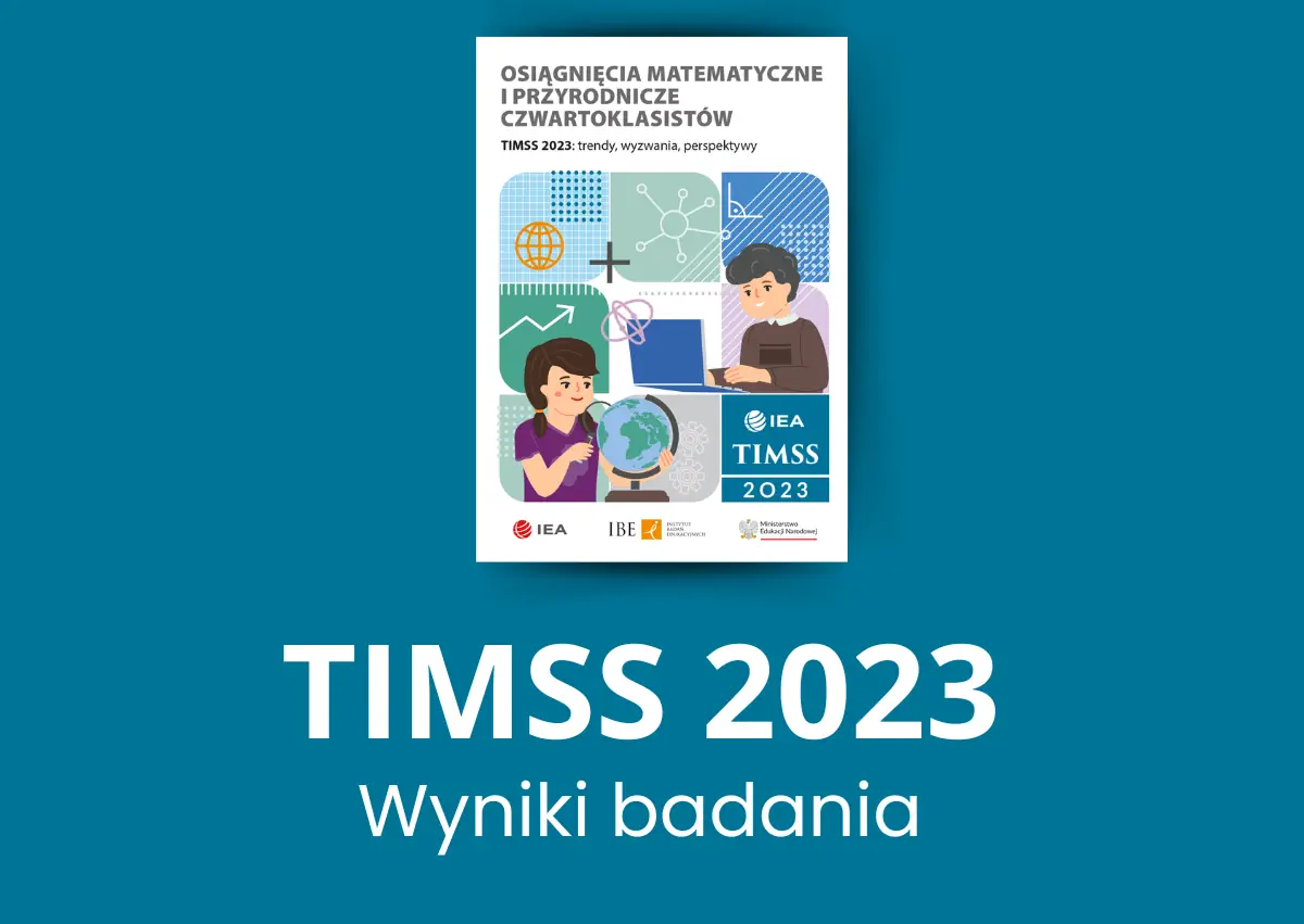 Okładka raportu TIMSS 2023 - wyniki badania.