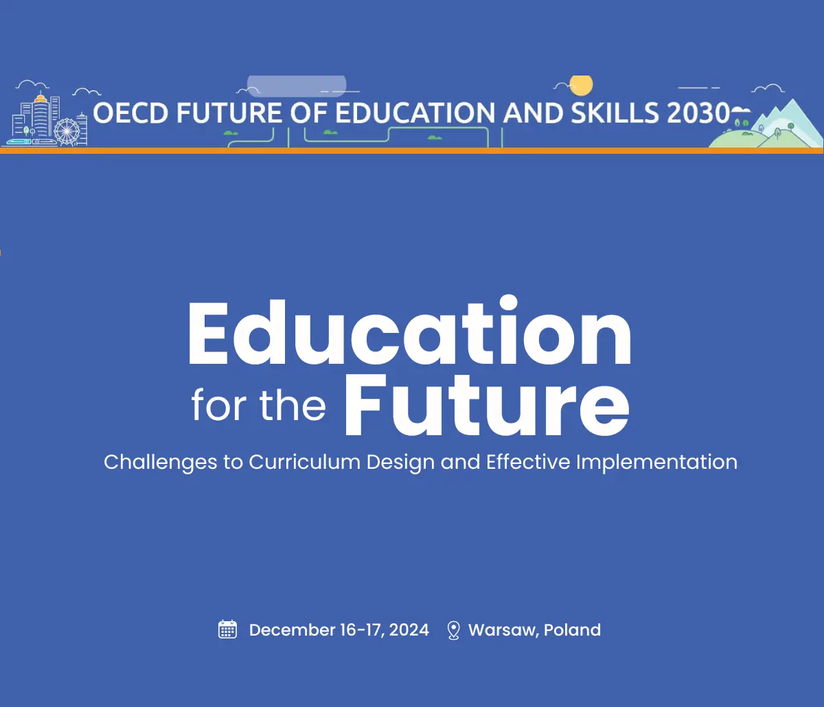 Baner informacyjny konferencji "Education for the Future".